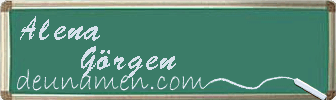 Alena Görgen Visitenkarte